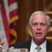 US Senator Ron Johnson (R-WI) questions Department of Homeland Security Acting Secretary, Chad Wolf, during testimony before the Senate Homeland Security and Governmental Affairs Committee on August 6, 2020 in Washington, DC, to answer questions about the use of federal agents during protests in Portland, Oregon. (Photo by Toni L. SANDYS / POOL / AFP) (Photo by TONI L. SANDYS/POOL/AFP via Getty Images)