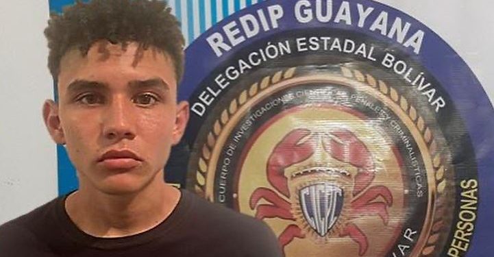 Uno de los detenidos, Anthony Junior Aguilera Jiménez