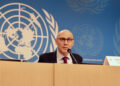 UN High Commissioner for Human Rights Volker Türk press conference ahead of Human Rights Day
Geneva, Switzerland - 06 December 2023