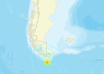 Imagen vía @USGS_Quakes